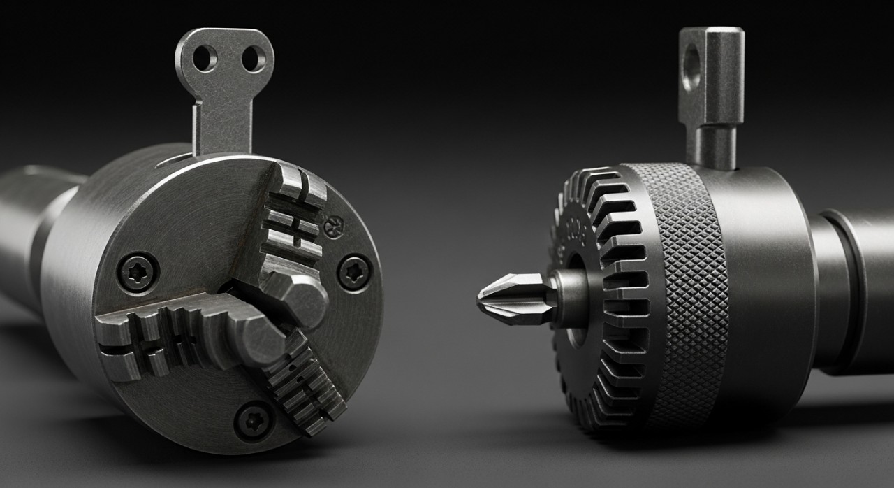 perbezaan kepala gerudi tanpa kunci dan berkunci