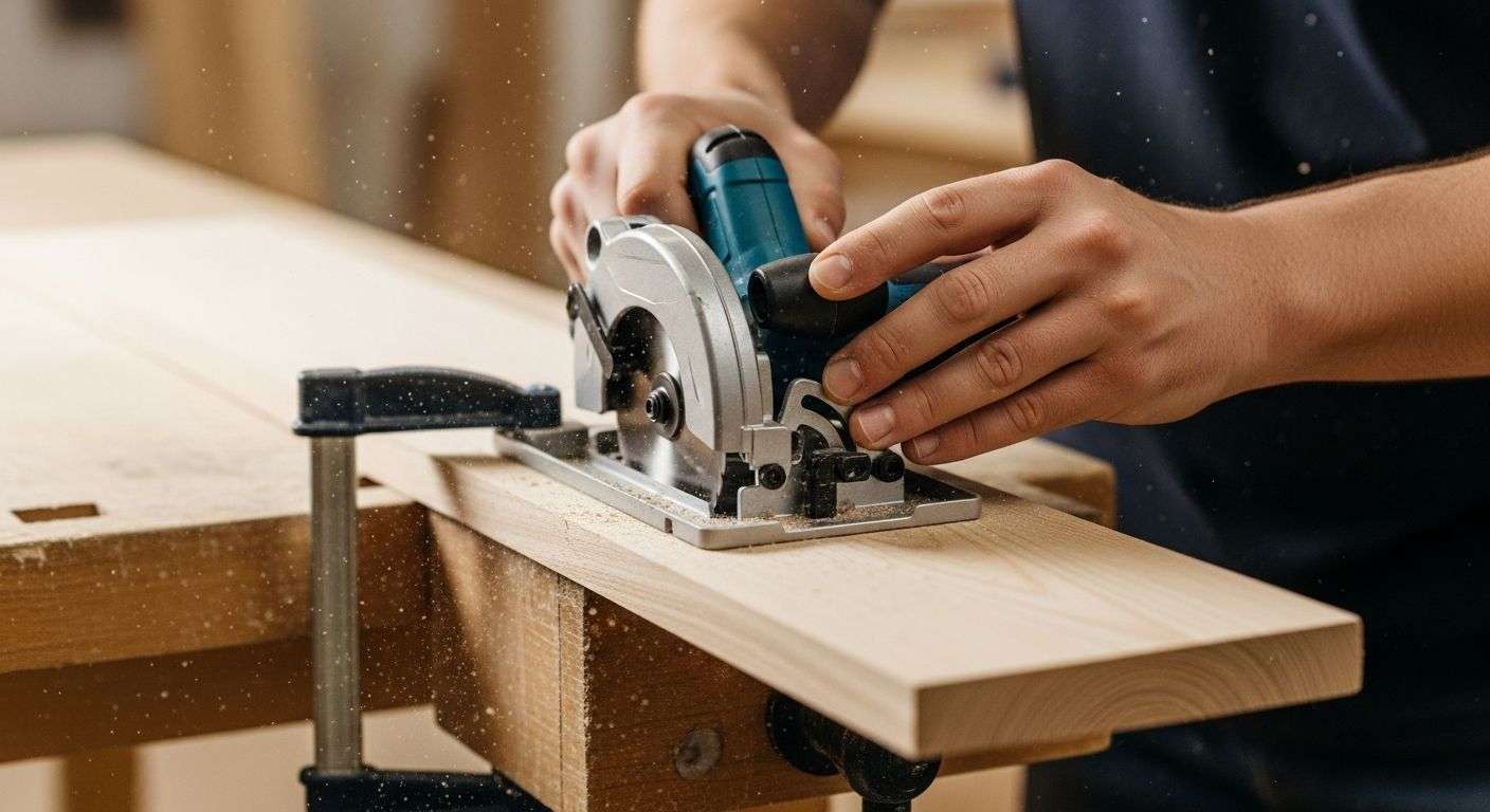 cara guna gergaji mini potong kayu